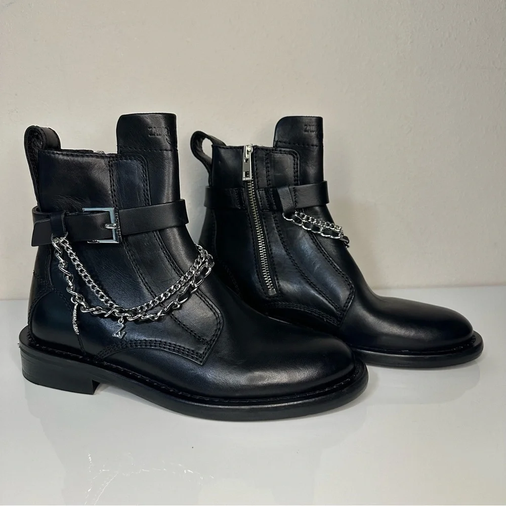 Zadig & Voltaire Black Leather Sole